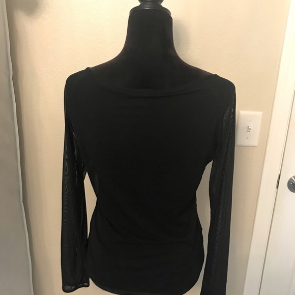 Mariella Rosati Black Abstract Top Size 46 - Picture 2 of 7